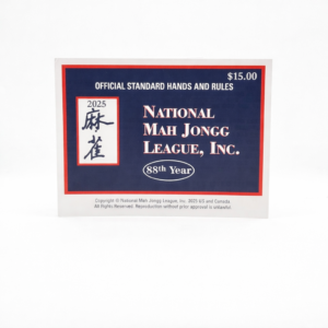 Large 2025 <br> NMJL Card with <br> Protective card Sleeve