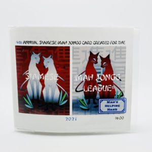 LARGE 2021<br> Siamese Mah Jongg® <br> card with Sleeve
